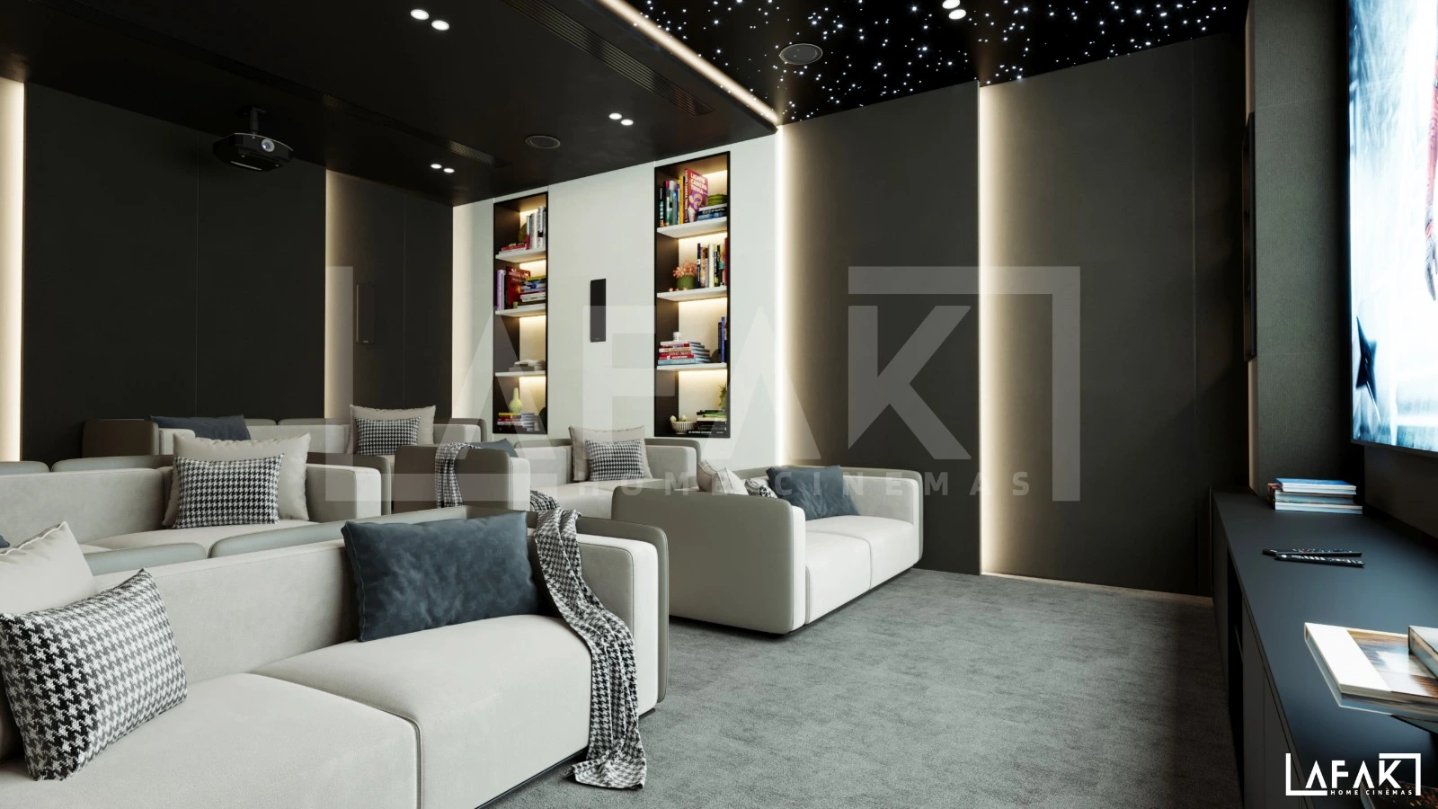 Best home cinema systems UAE luxury villa setup