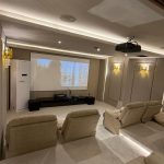 Modern luxury villa featuring fibre optic lighting for luxury villas in Dubai with custom star ceiling lighting.